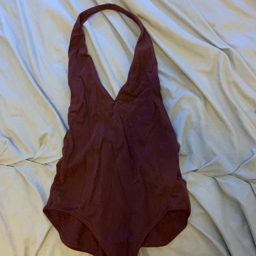 V-Neck Halter Bodysuit